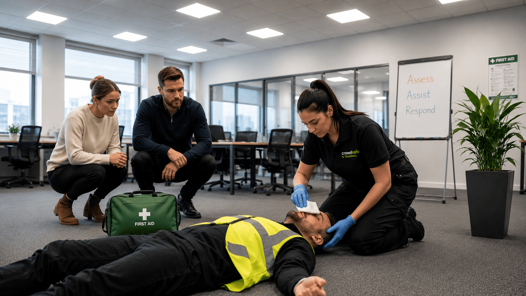 Highfield Level 3 Award in Emergency First Aid at Work (RQF) — Crowdsafe Academy, Peterborough