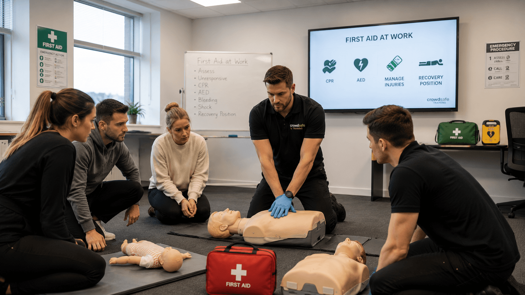 Highfield Level 3 Award in First Aid at Work (RQF) 3 Day — Crowdsafe Academy, Peterborough